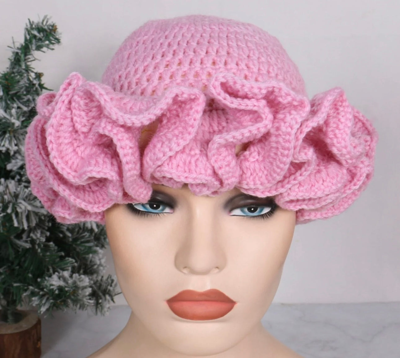 Crochet Ruffle Hat