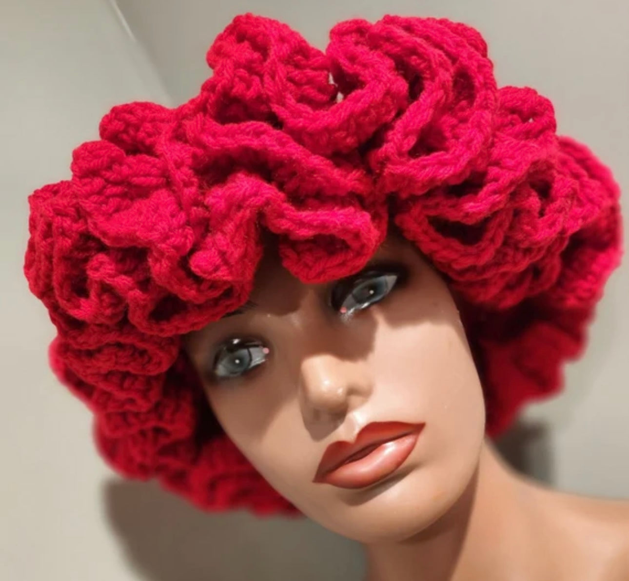 Crochet Ruffle Hat